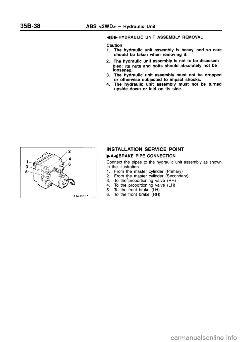 MITSUBISHI CARISMA 1996  Workshop Manual 