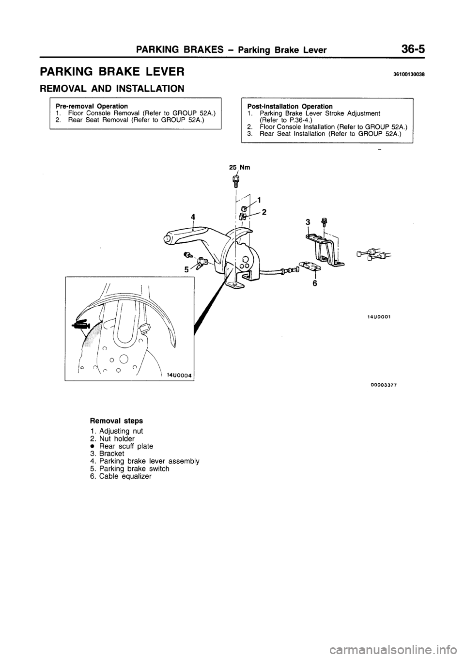 MITSUBISHI CARISMA 1996  Workshop Manual 