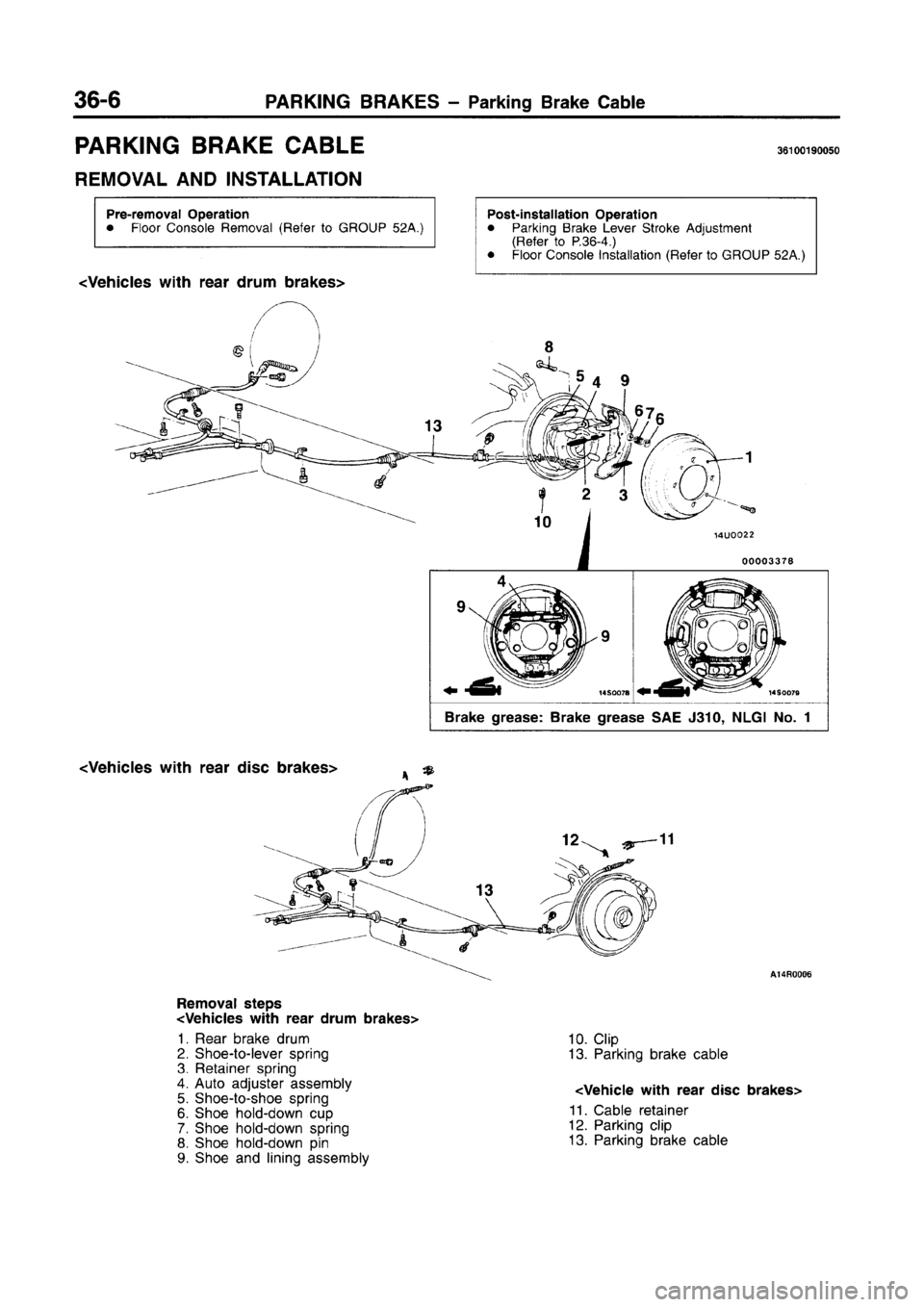 MITSUBISHI CARISMA 1996  Workshop Manual 