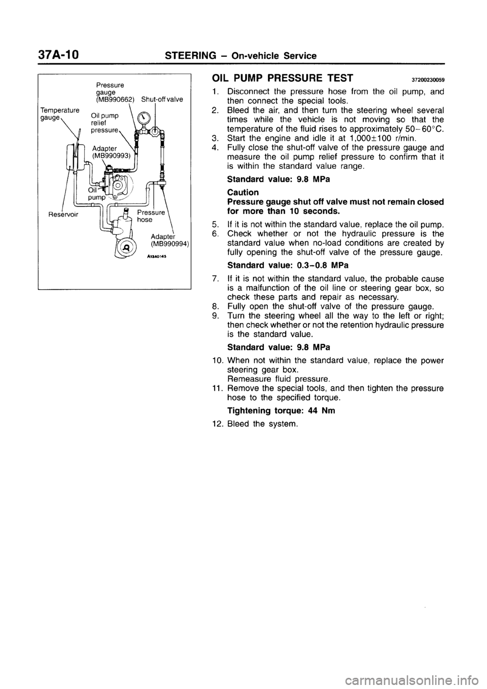 MITSUBISHI CARISMA 1996  Workshop Manual 