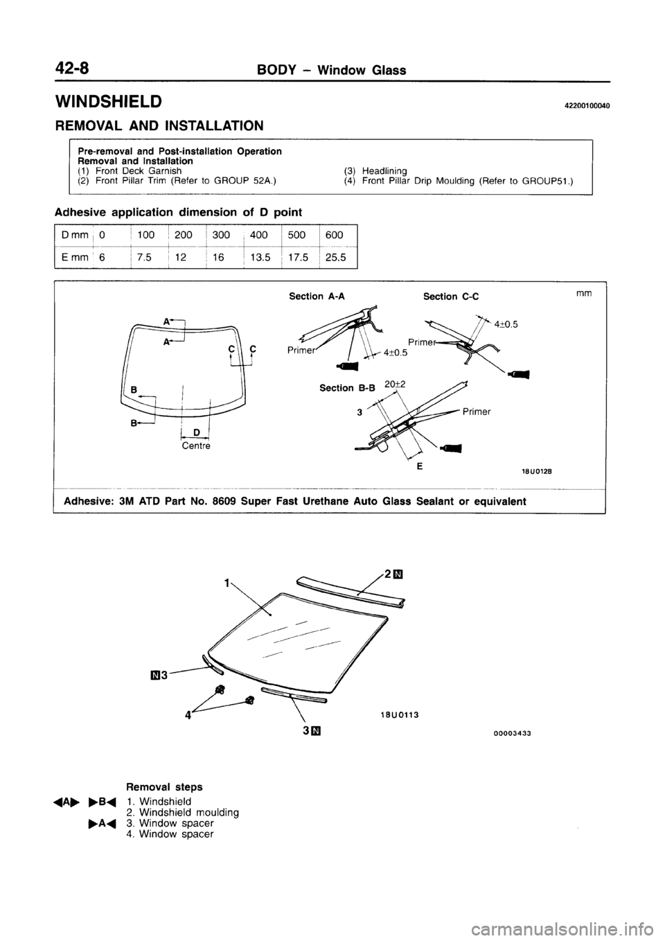MITSUBISHI CARISMA 1996  Workshop Manual 