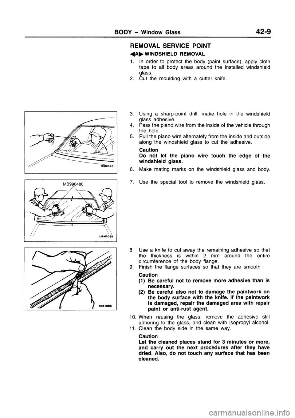 MITSUBISHI CARISMA 1996  Workshop Manual 