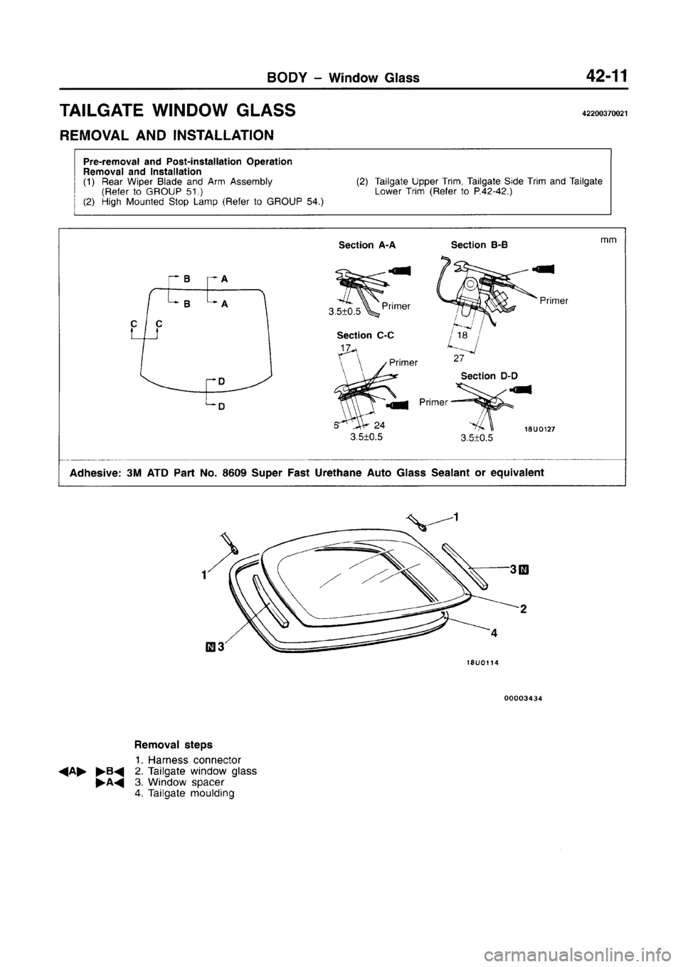 MITSUBISHI CARISMA 1996  Workshop Manual 