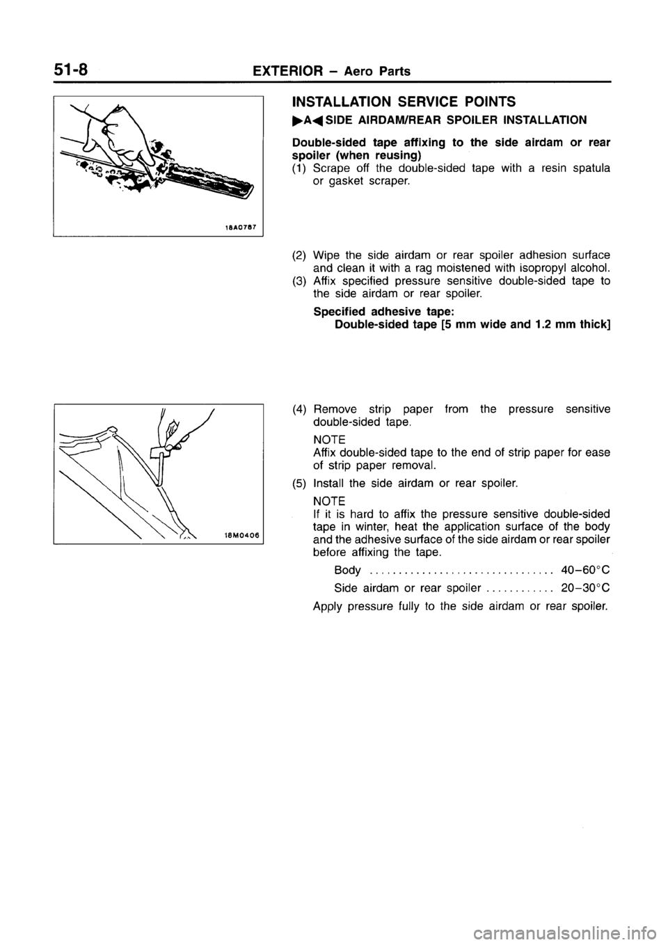 MITSUBISHI CARISMA 1996  Workshop Manual 