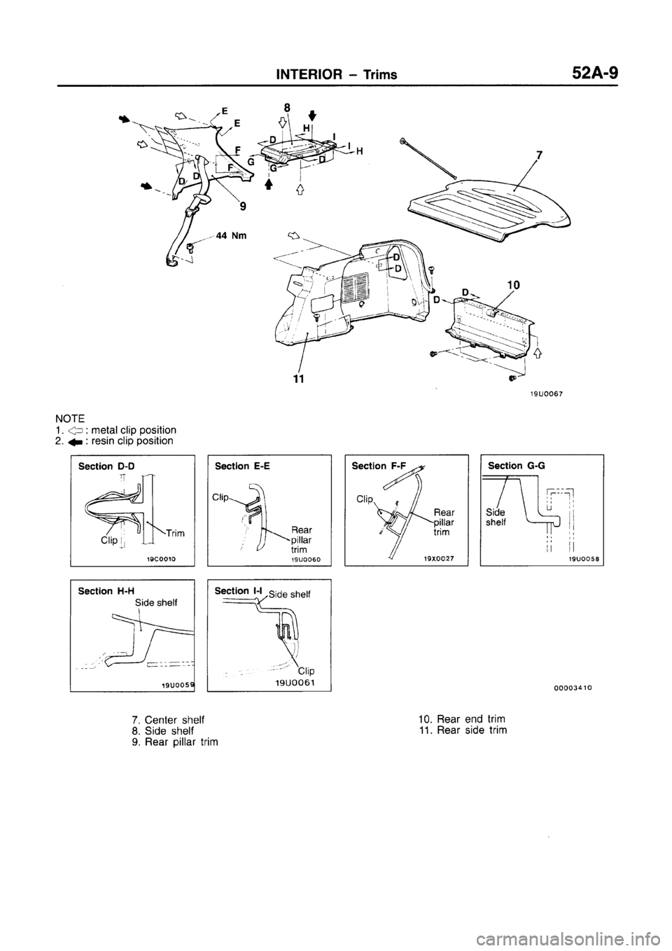 MITSUBISHI CARISMA 1996  Workshop Manual 