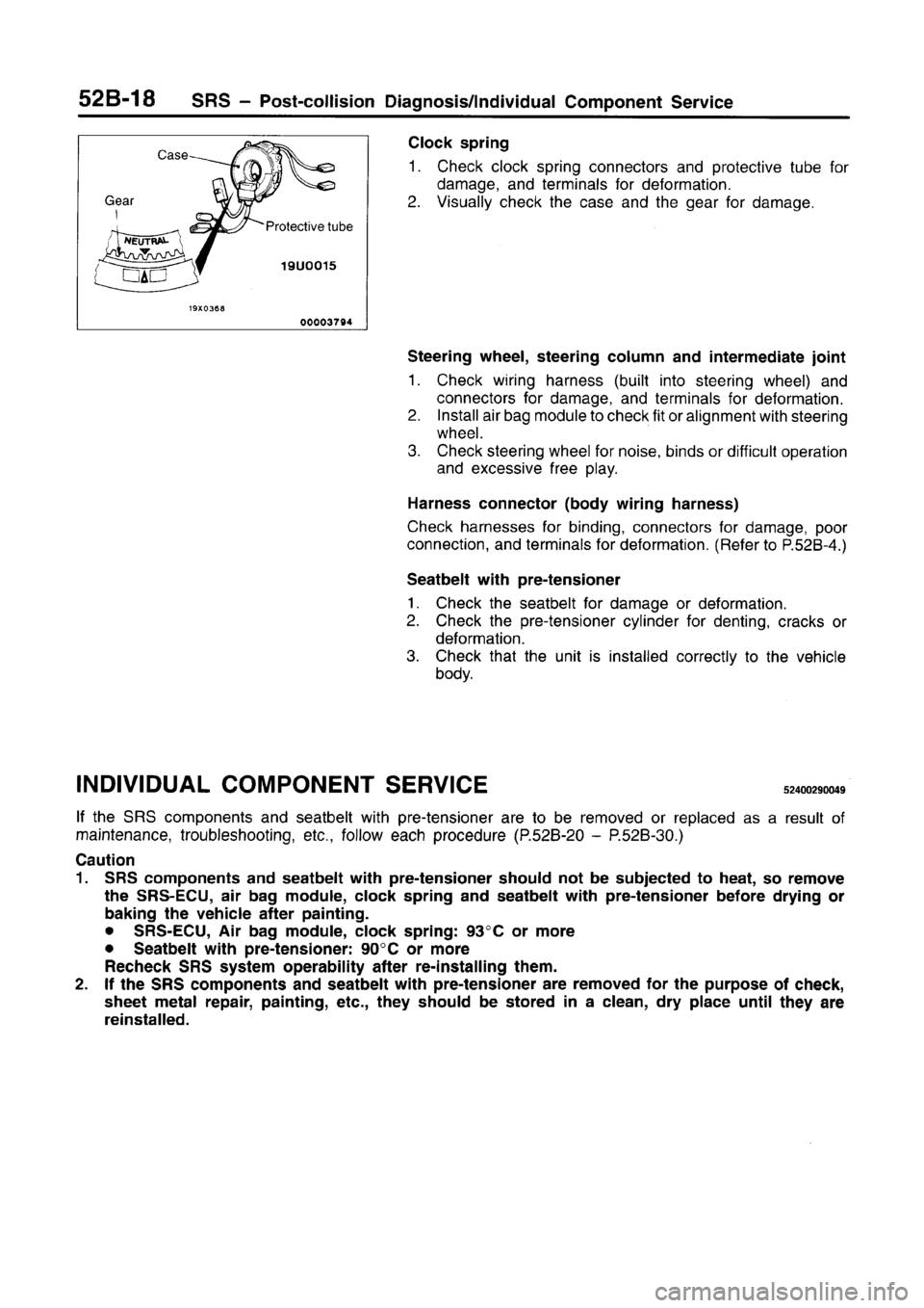 MITSUBISHI CARISMA 1996  Workshop Manual 
