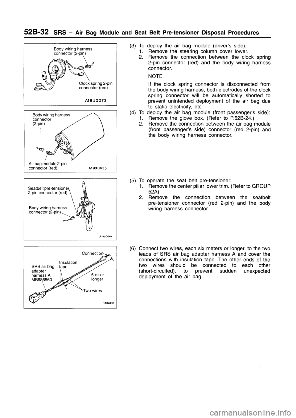 MITSUBISHI CARISMA 1996  Workshop Manual 