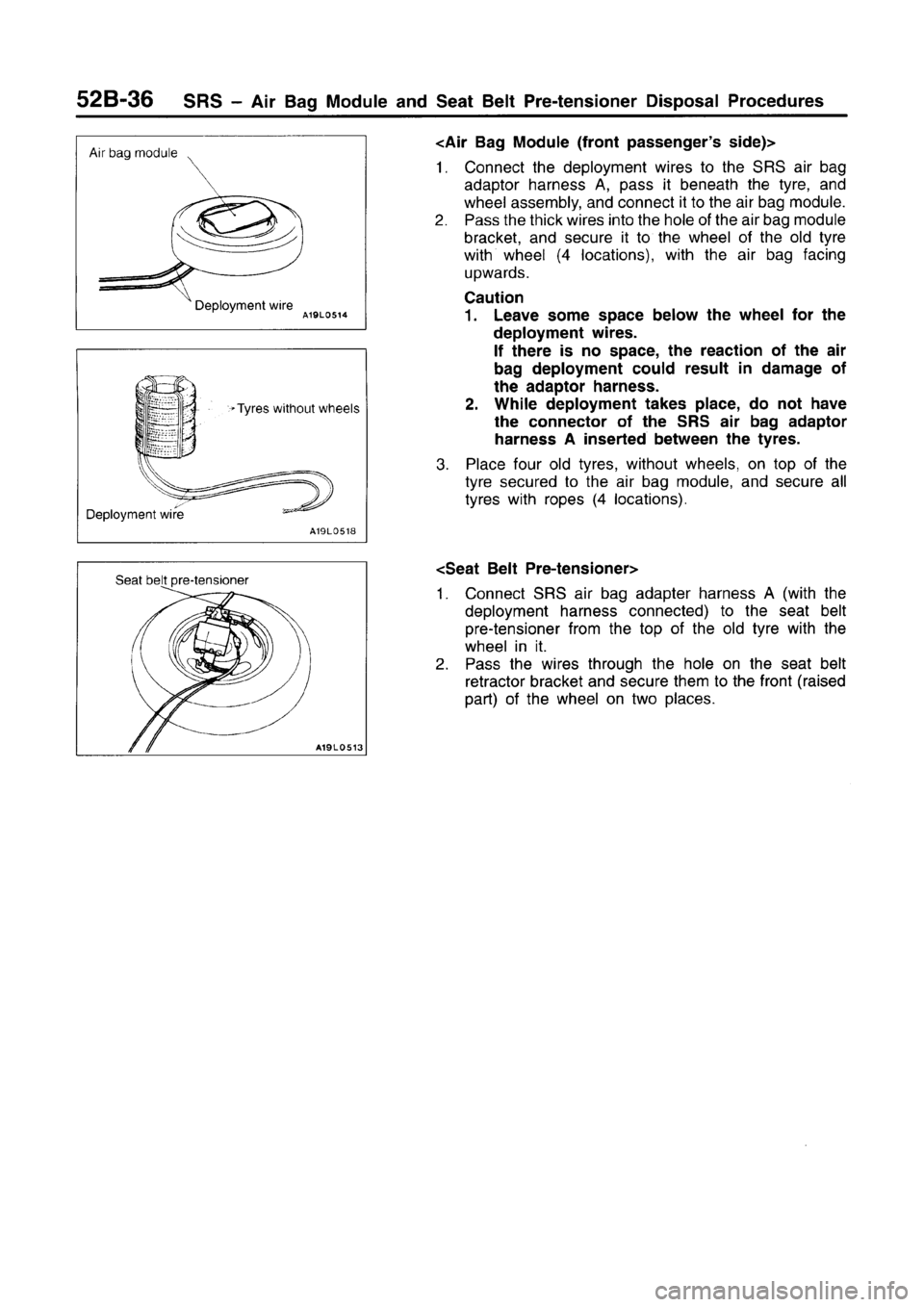 MITSUBISHI CARISMA 1996  Workshop Manual 