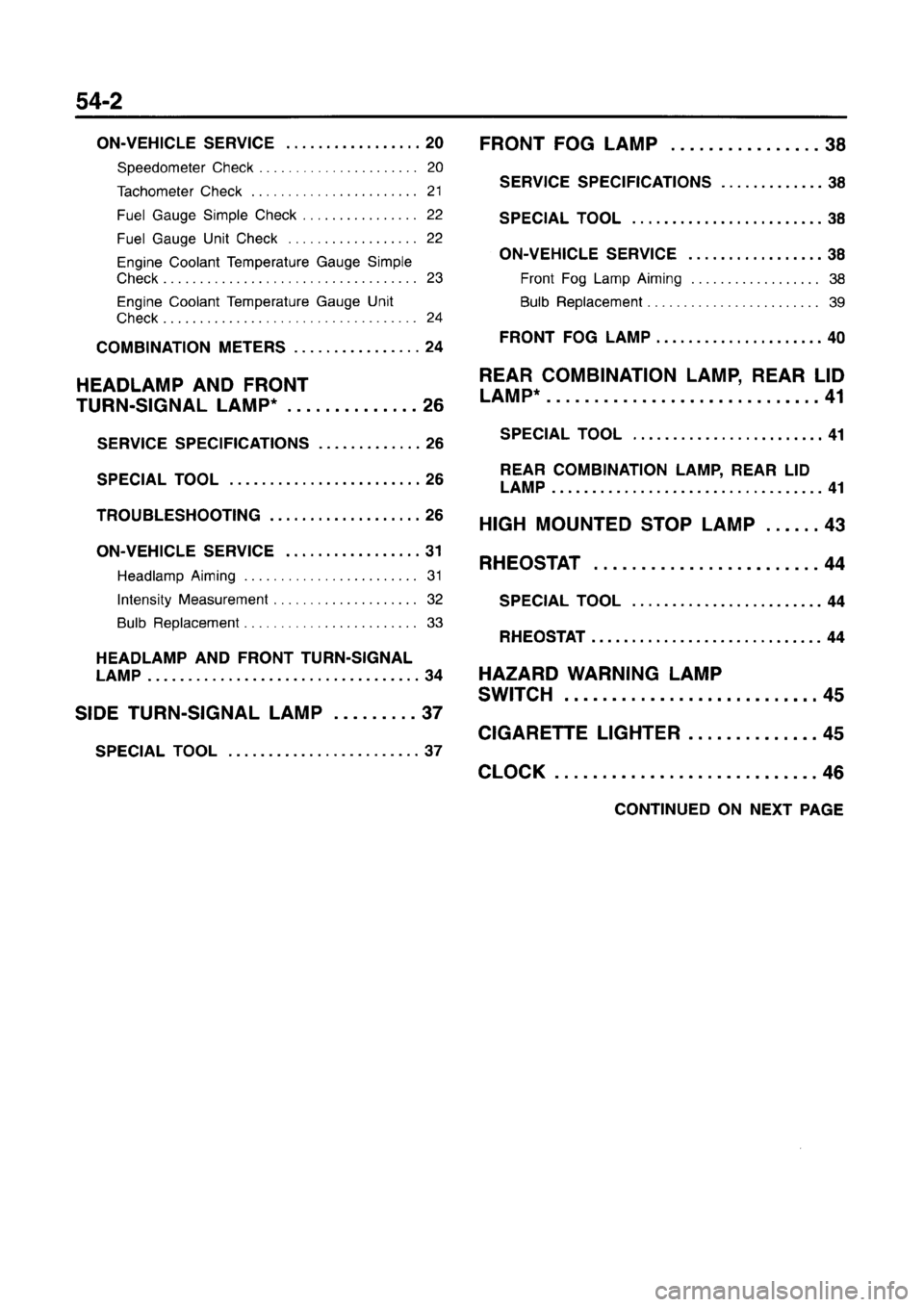 MITSUBISHI CARISMA 1996  Workshop Manual 