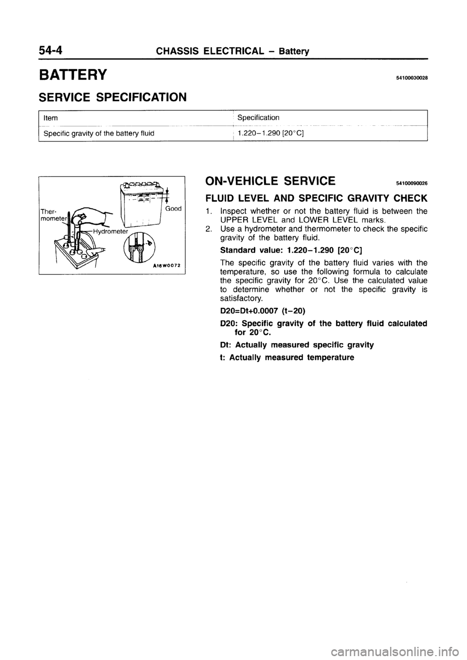 MITSUBISHI CARISMA 1996  Workshop Manual 