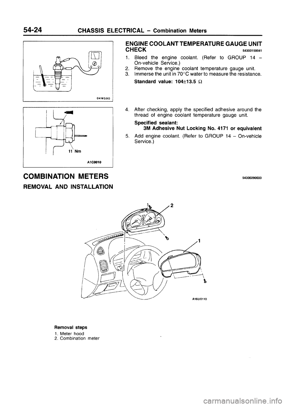 MITSUBISHI CARISMA 1996  Workshop Manual 