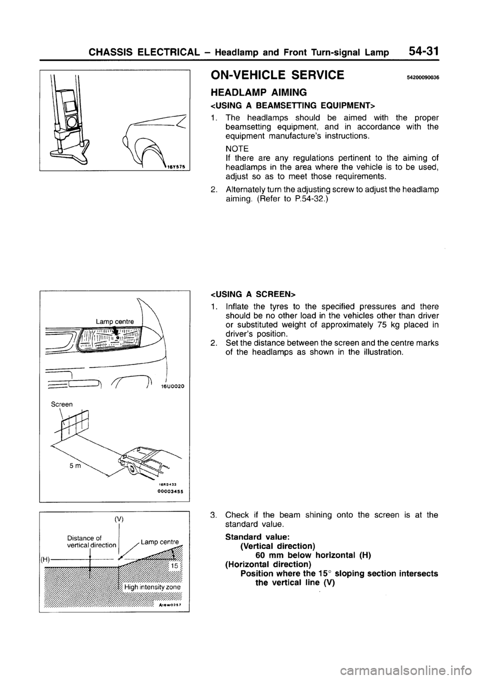 MITSUBISHI CARISMA 1996  Workshop Manual 