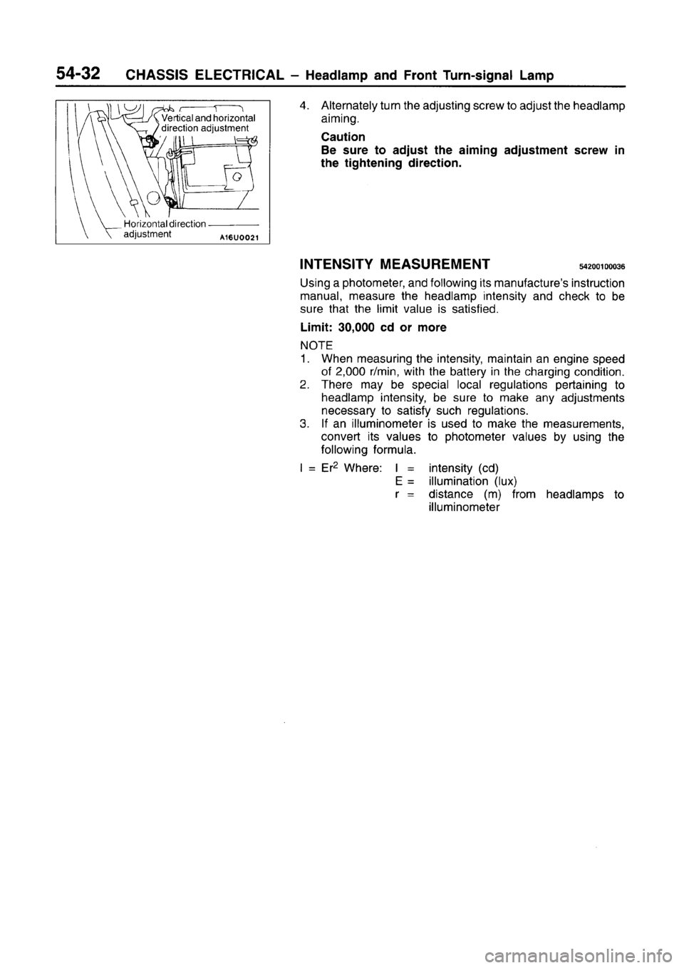 MITSUBISHI CARISMA 1996  Workshop Manual 