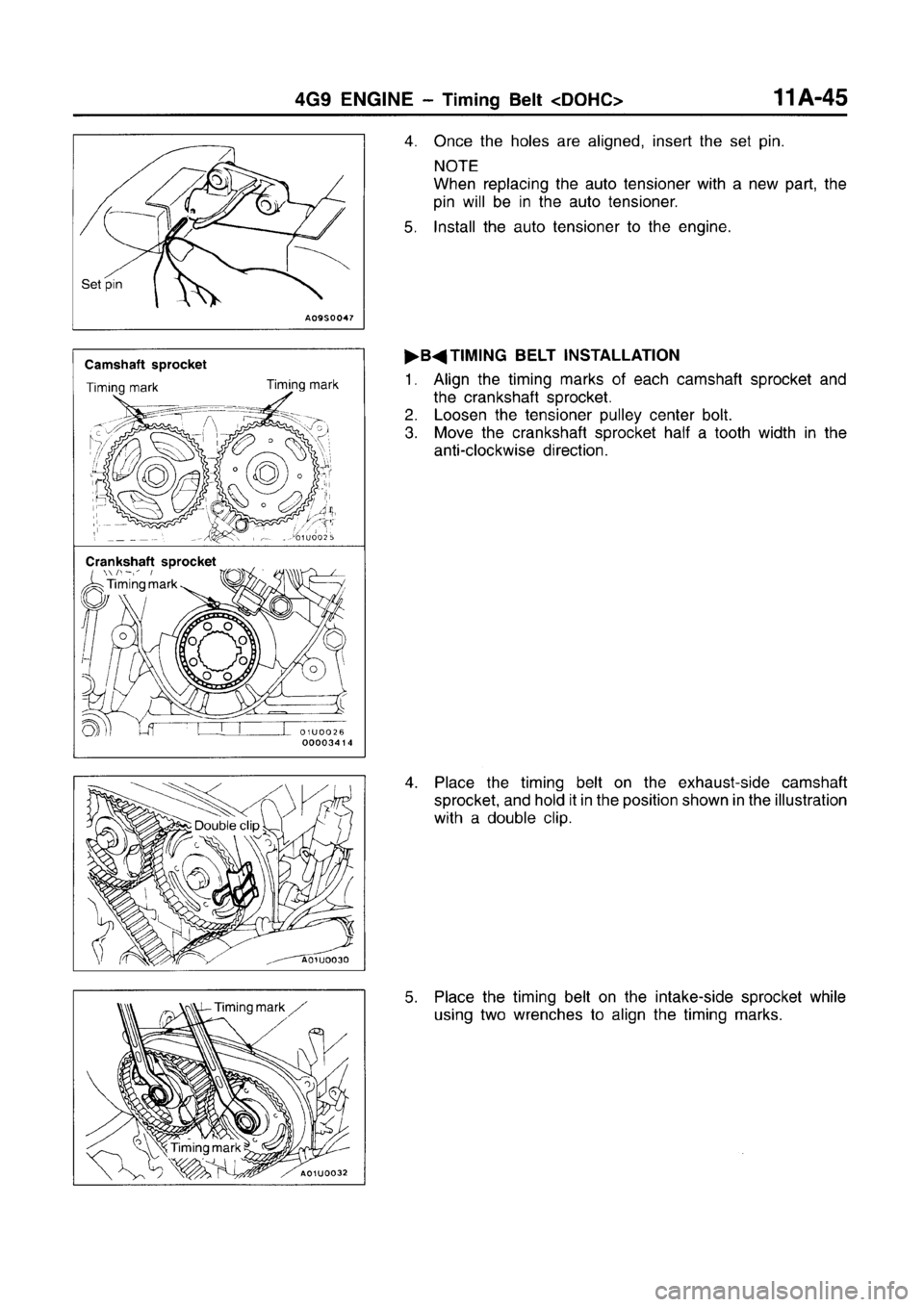 MITSUBISHI CARISMA 1996  Workshop Manual 