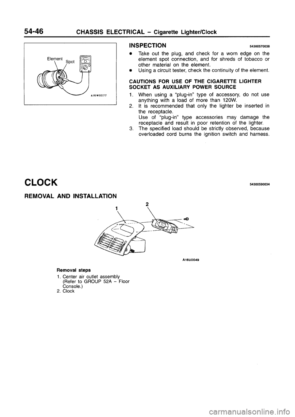 MITSUBISHI CARISMA 1996  Workshop Manual 