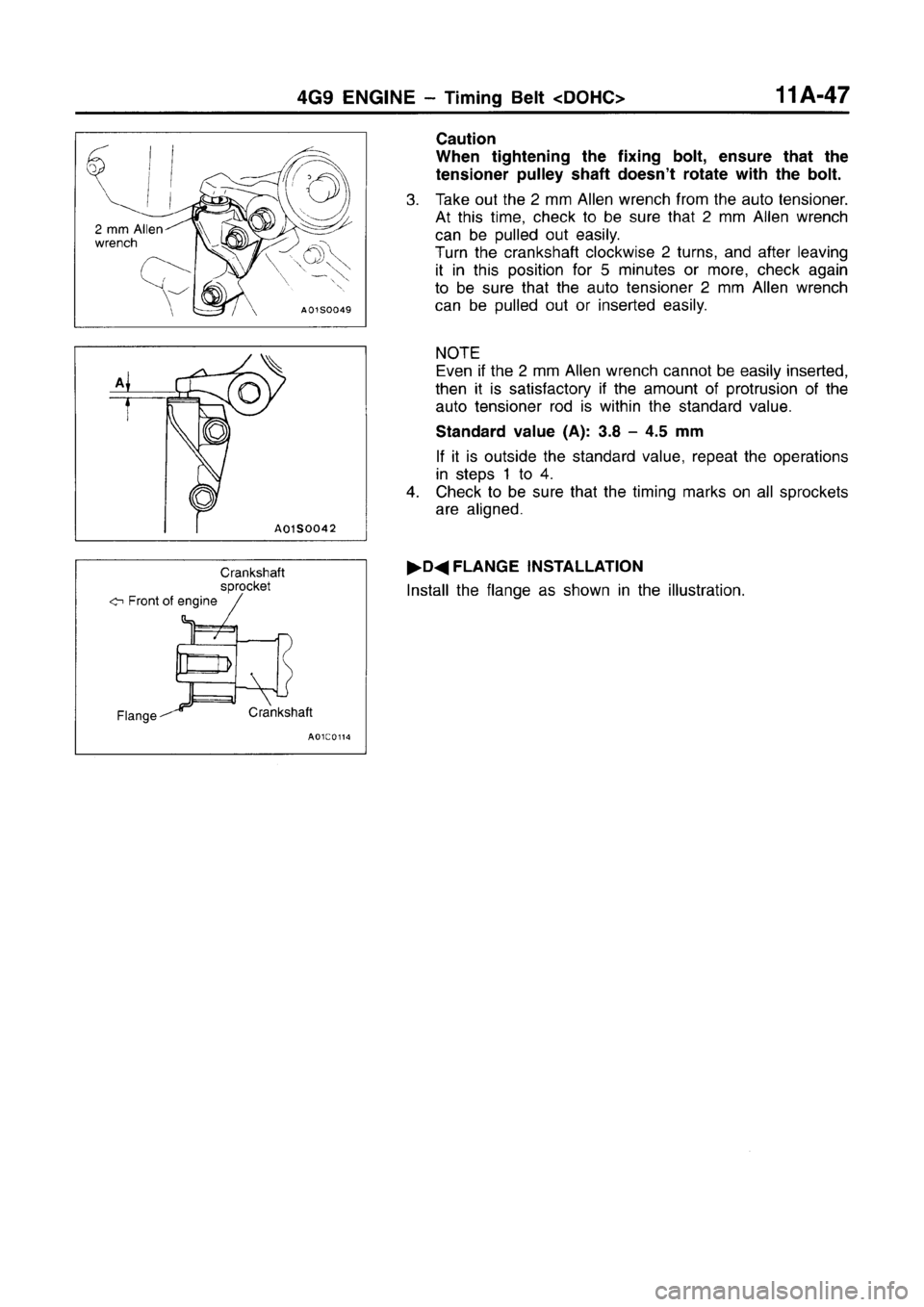 MITSUBISHI CARISMA 1996  Workshop Manual 