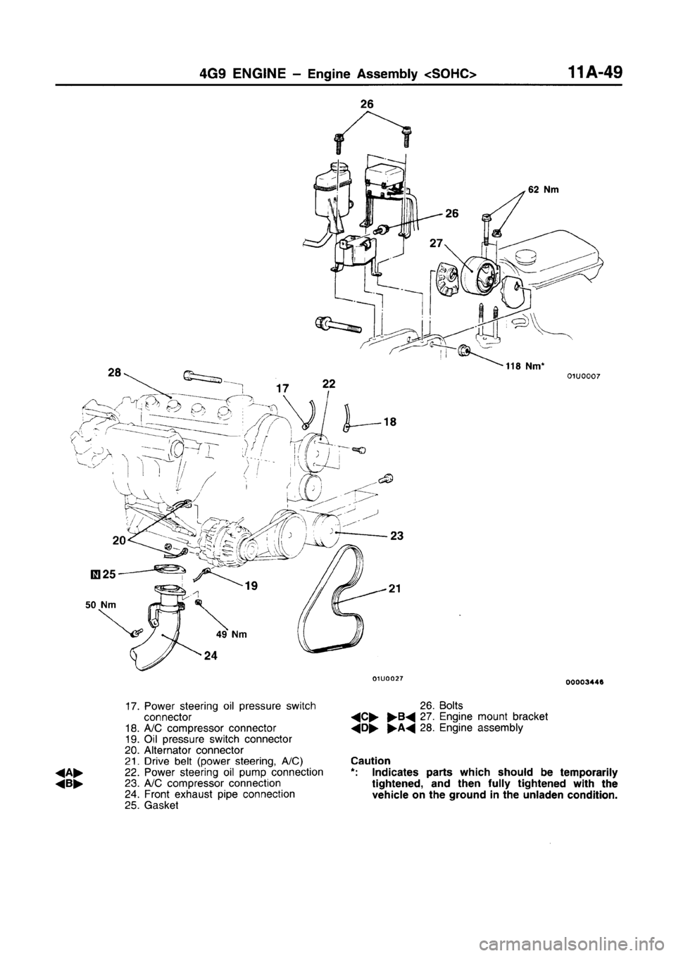 MITSUBISHI CARISMA 1996  Workshop Manual 