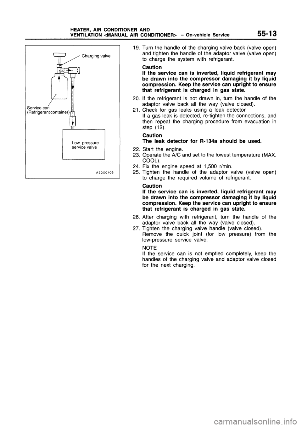 MITSUBISHI CARISMA 1996  Workshop Manual 