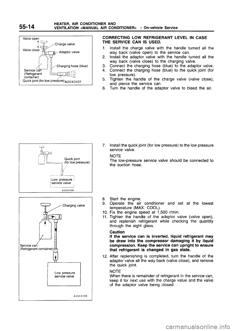 MITSUBISHI CARISMA 1996  Workshop Manual 