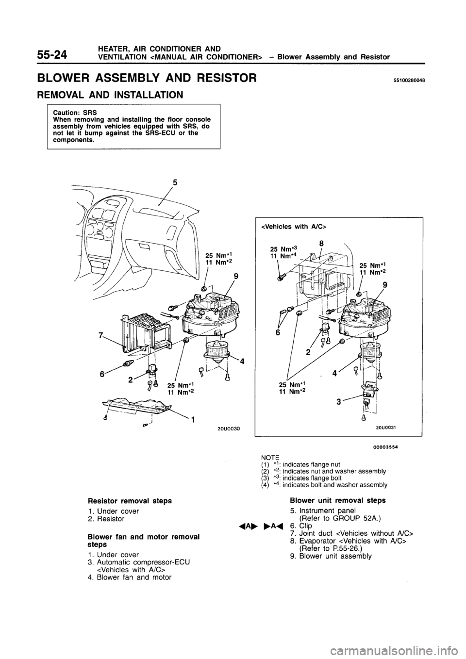 MITSUBISHI CARISMA 1996  Workshop Manual 