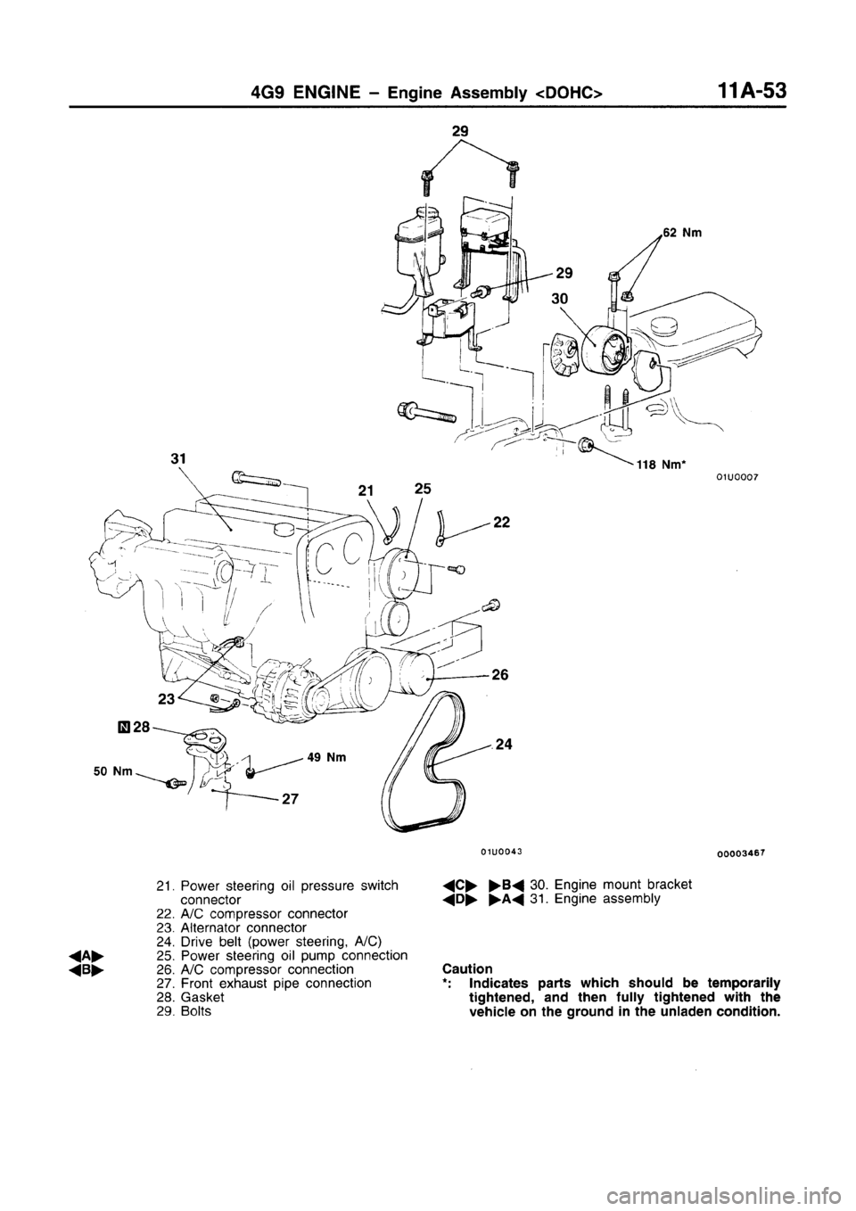 MITSUBISHI CARISMA 1996  Workshop Manual 