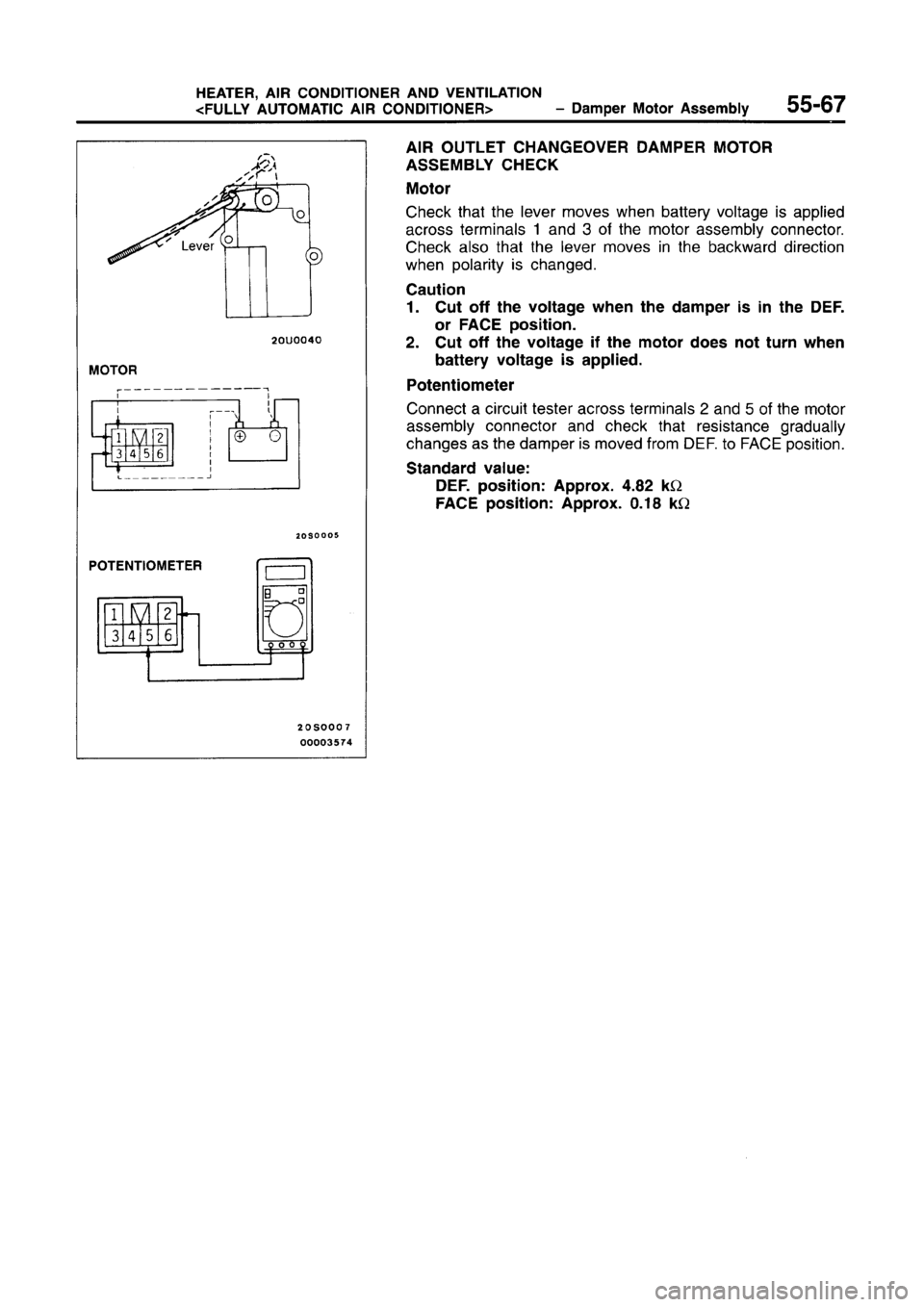 MITSUBISHI CARISMA 1996  Workshop Manual 