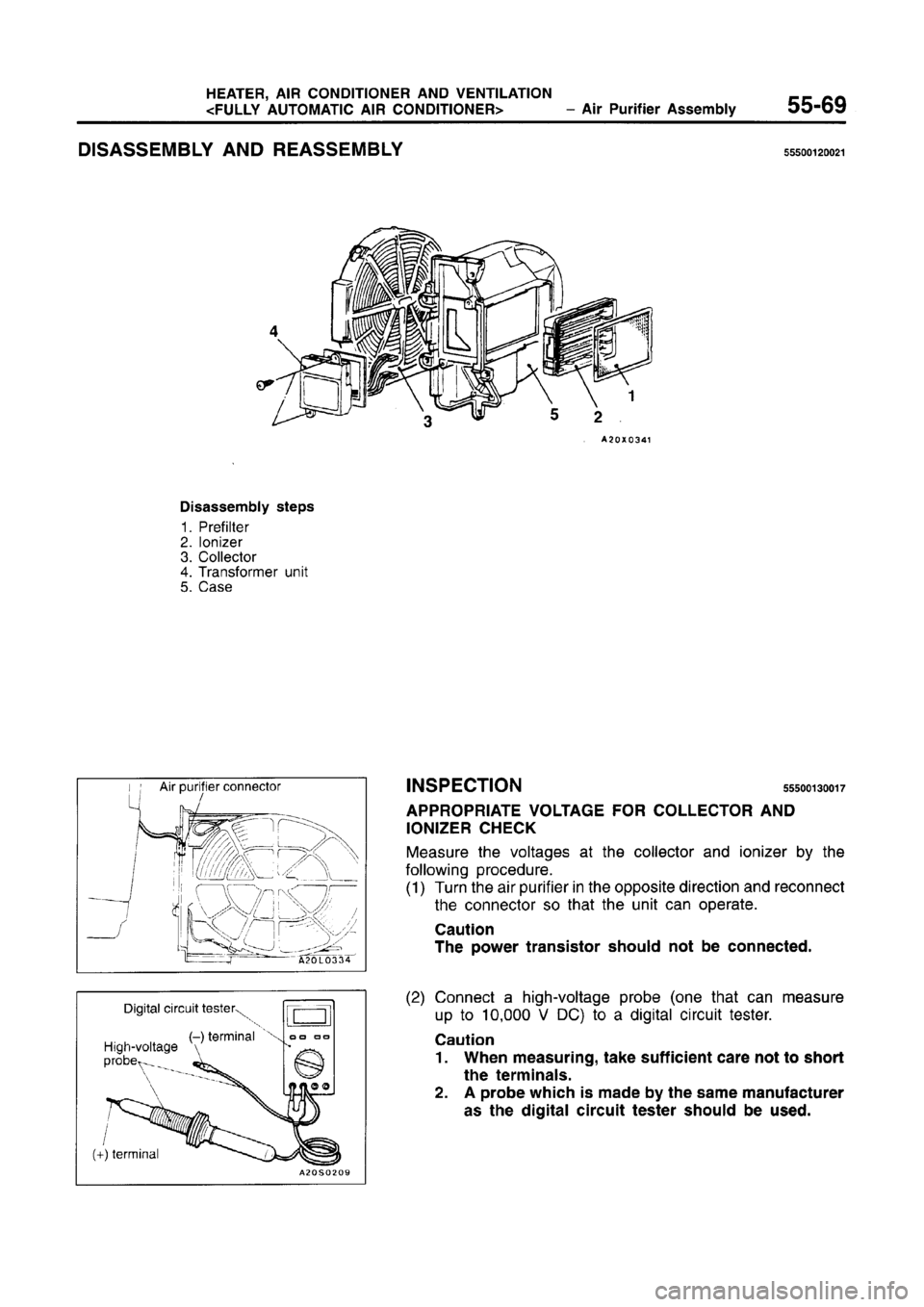 MITSUBISHI CARISMA 1996  Workshop Manual 