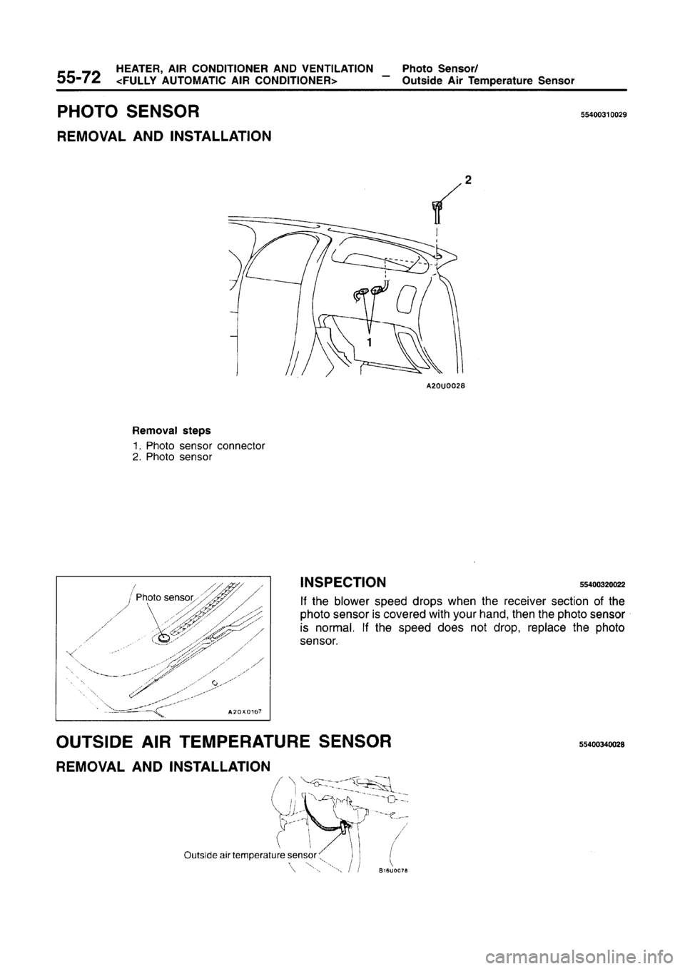 MITSUBISHI CARISMA 1996  Workshop Manual 