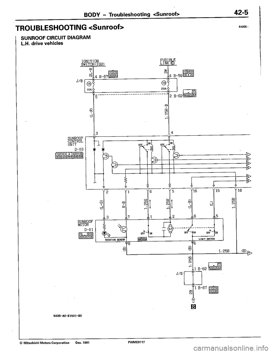 MITSUBISHI COLT 1992  Workshop Manual 