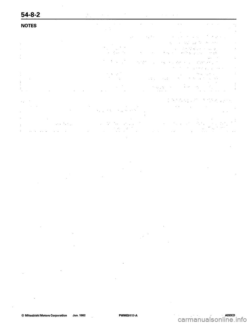 MITSUBISHI COLT 1992  Workshop Manual 