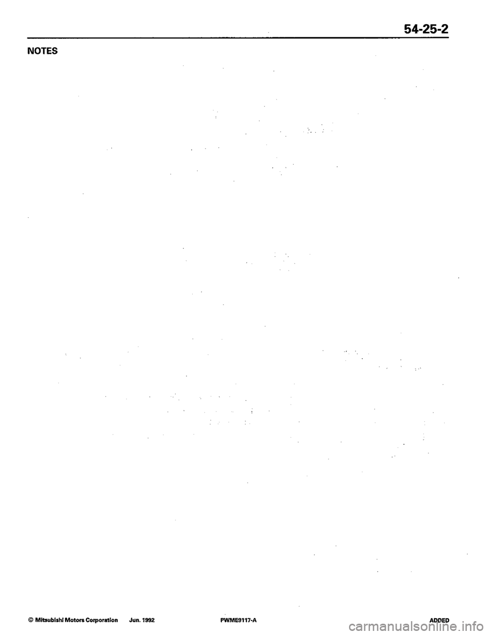 MITSUBISHI COLT 1992  Workshop Manual 