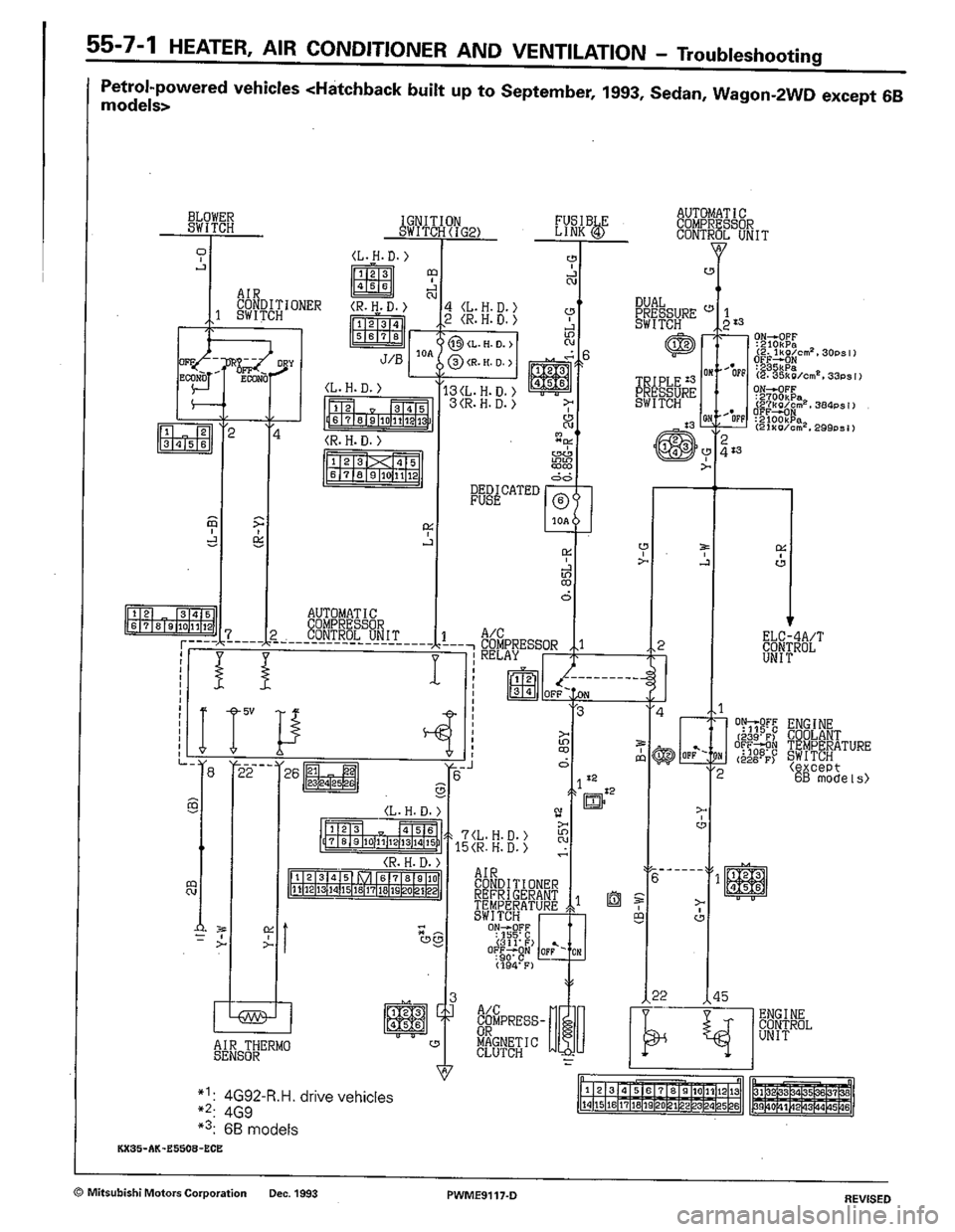 MITSUBISHI COLT 1992  Workshop Manual 