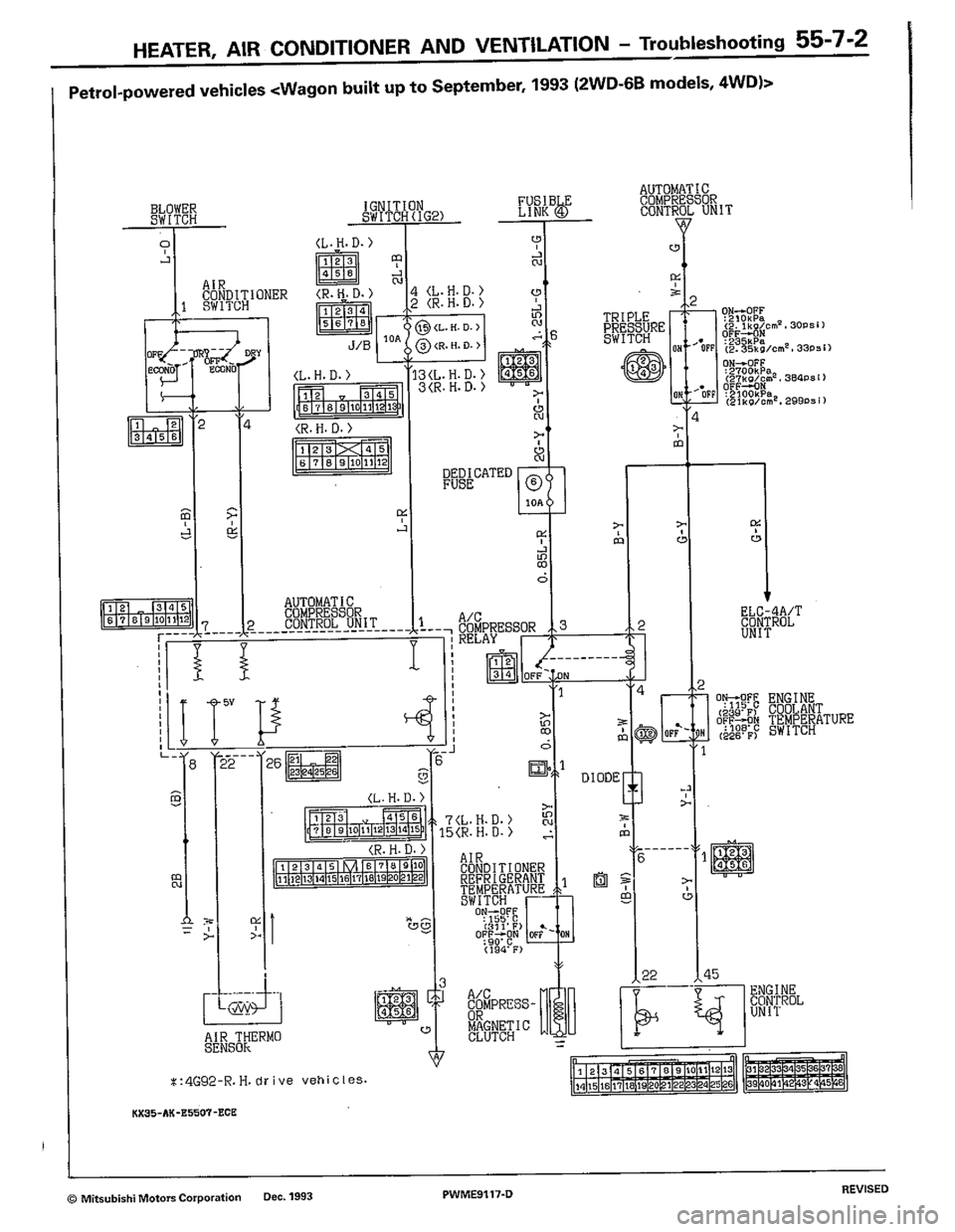 MITSUBISHI COLT 1992  Workshop Manual 