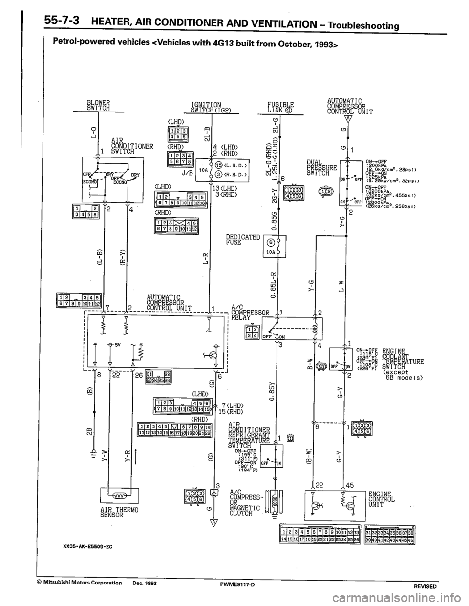 MITSUBISHI COLT 1992  Workshop Manual 