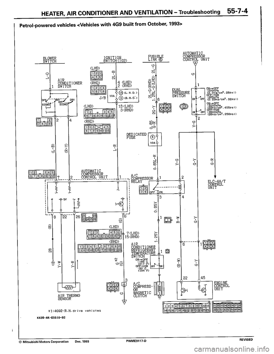MITSUBISHI COLT 1992  Workshop Manual 