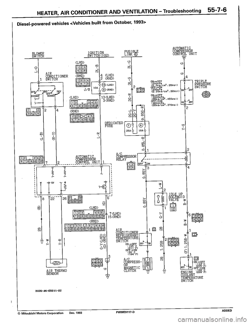 MITSUBISHI COLT 1992  Workshop Manual 