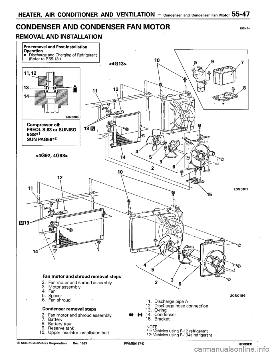 MITSUBISHI COLT 1992  Workshop Manual 