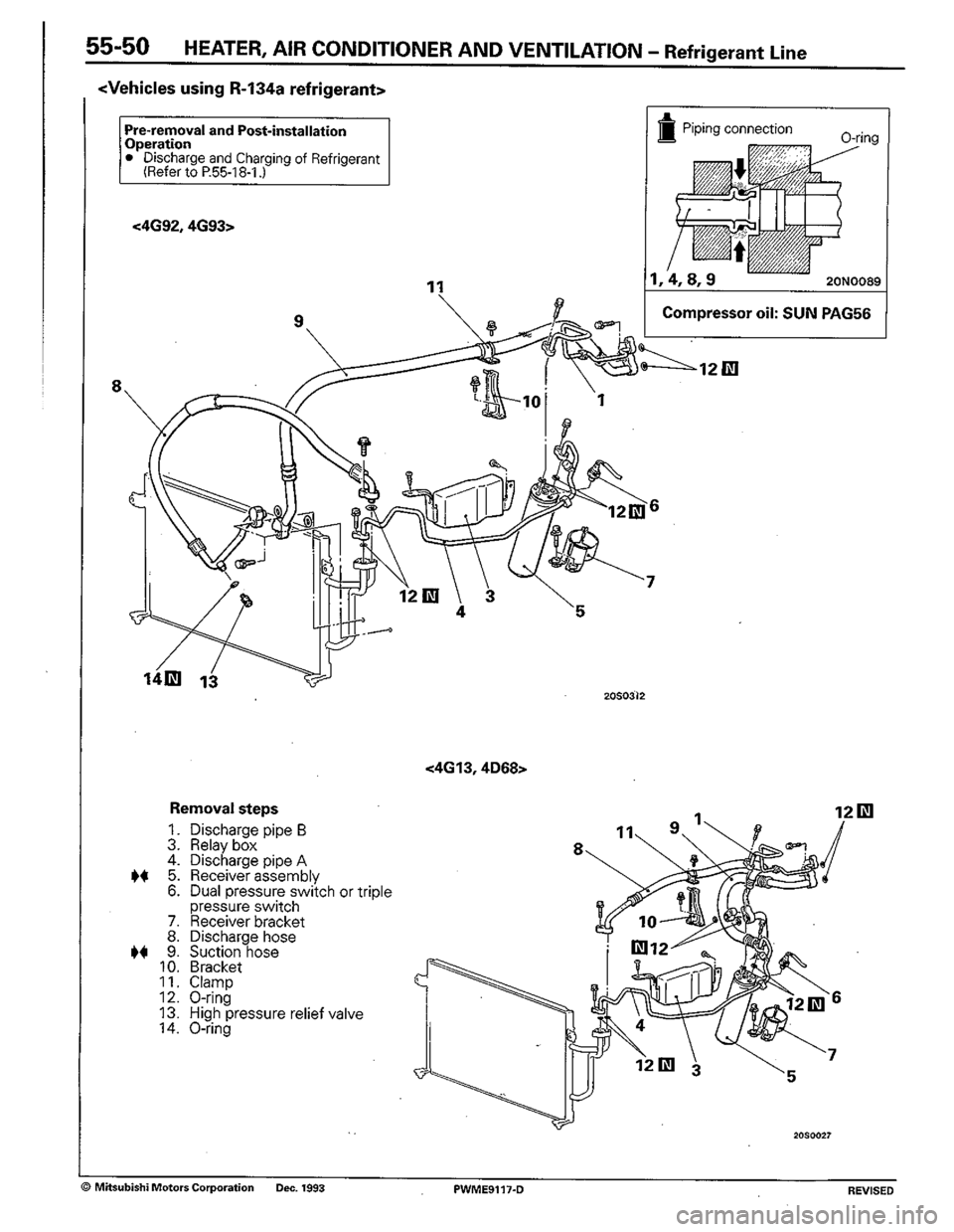 MITSUBISHI COLT 1992  Workshop Manual 
