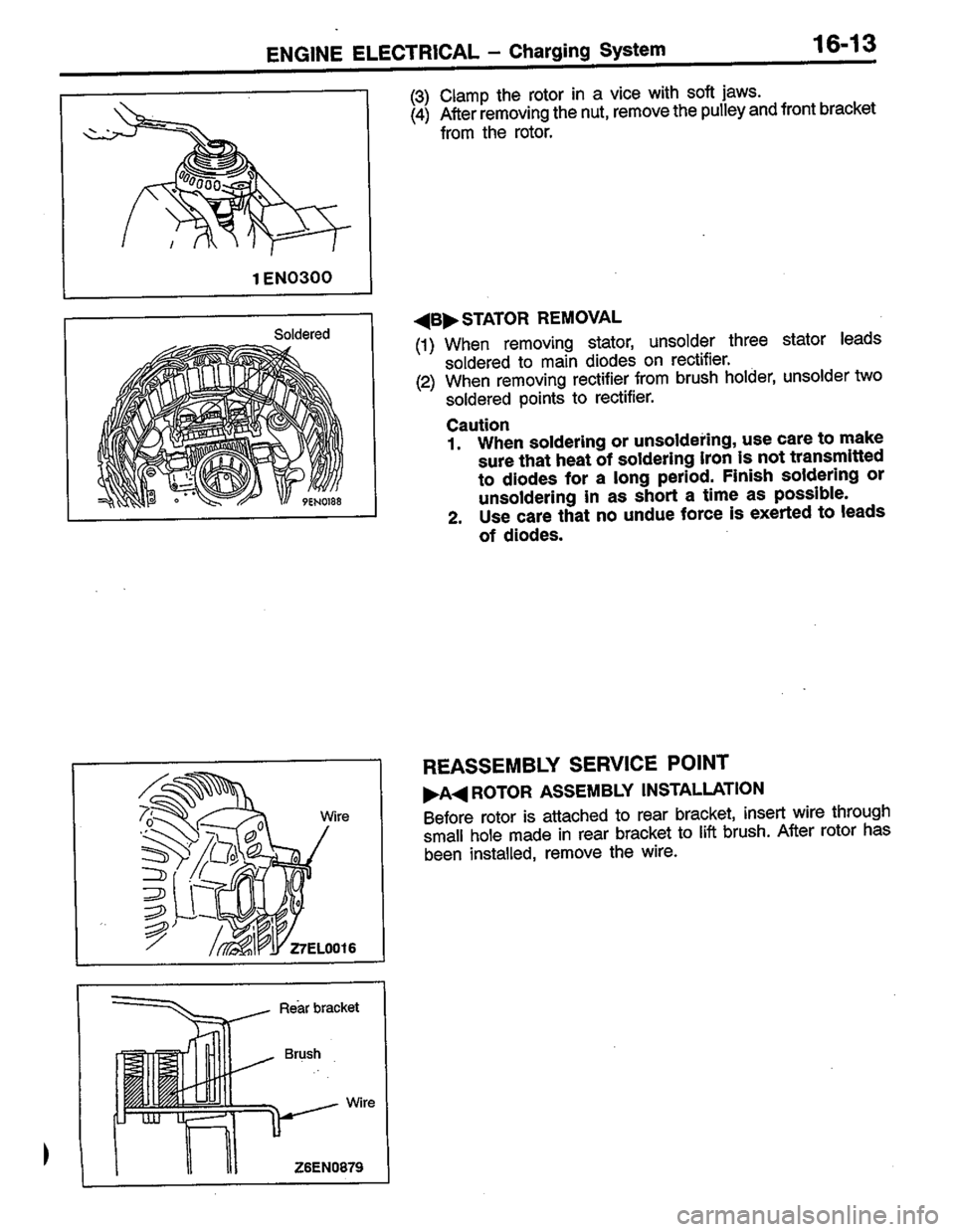 MITSUBISHI COLT 1996  Workshop Manual 