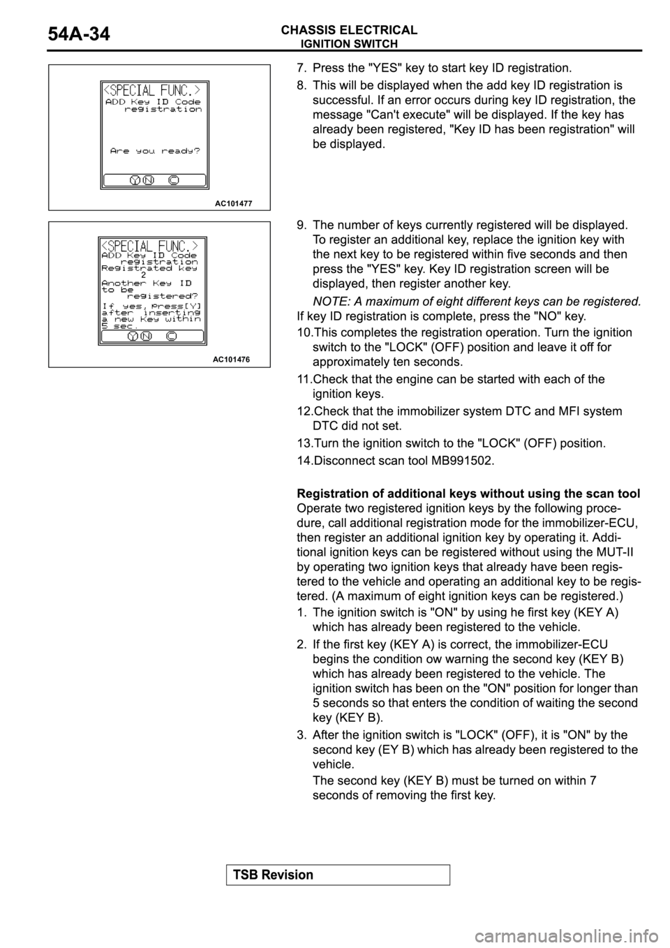 MITSUBISHI ECLIPSE 2003  Service Repair Manual AC101477
AC101476 