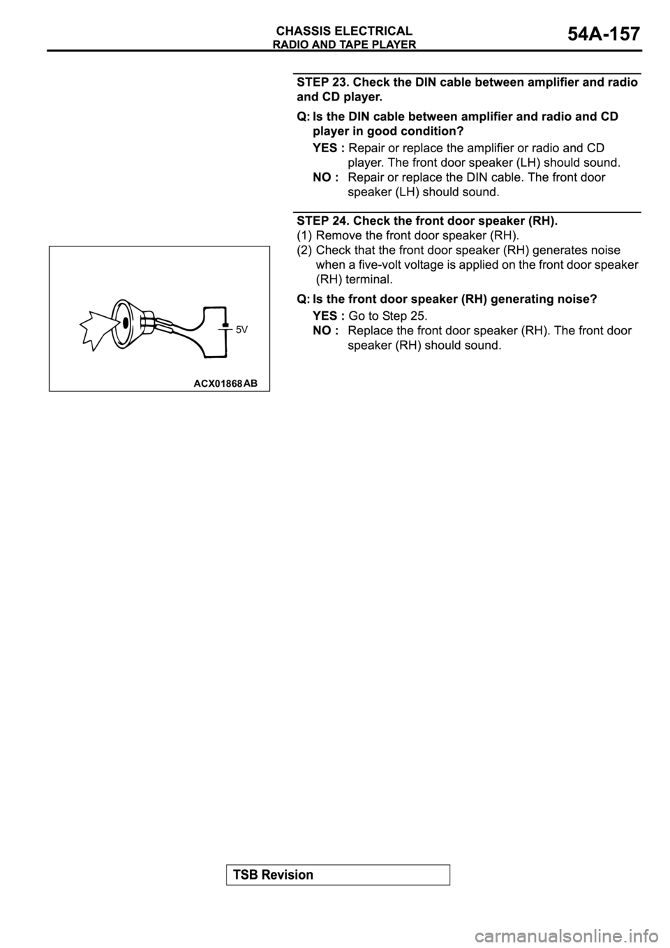 MITSUBISHI ECLIPSE 2003  Service Repair Manual ACX01868AB
5V 