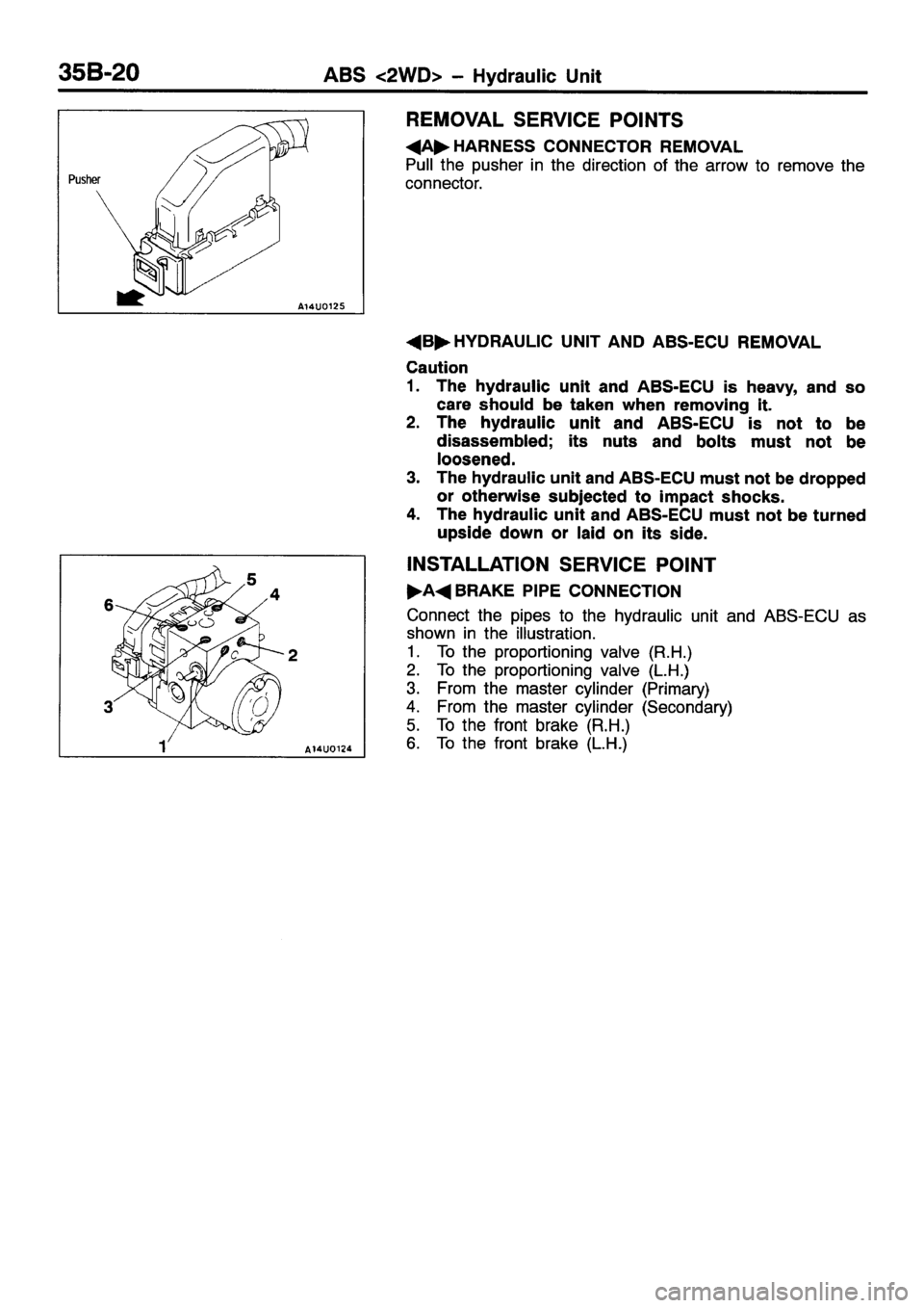 MITSUBISHI ECLIPSE 1998  Workshop Manual 