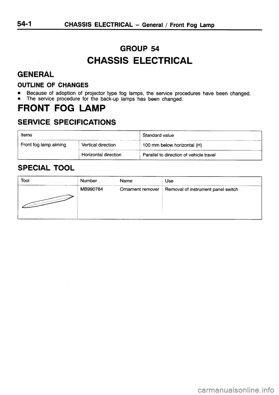 MITSUBISHI ECLIPSE 1998  Workshop Manual 