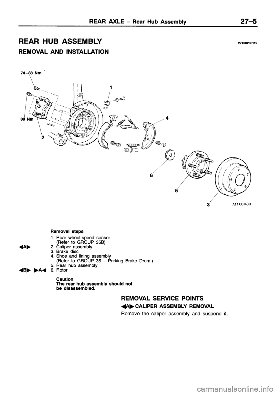 MITSUBISHI ECLIPSE 1996  Workshop Manual 