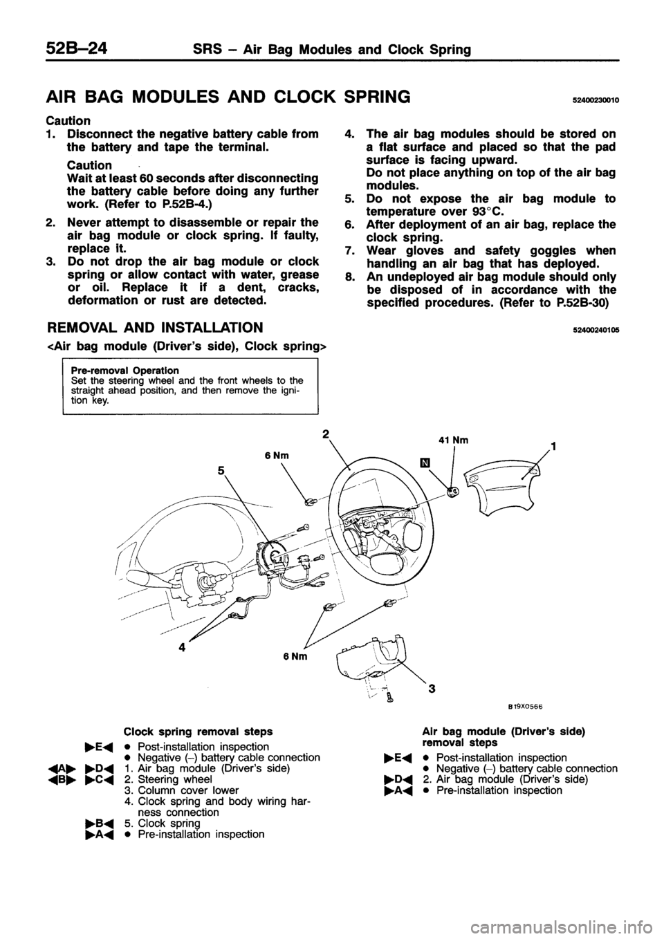 MITSUBISHI ECLIPSE 1996  Workshop Manual 