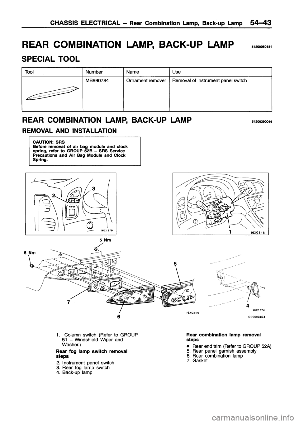 MITSUBISHI ECLIPSE 1996  Workshop Manual 