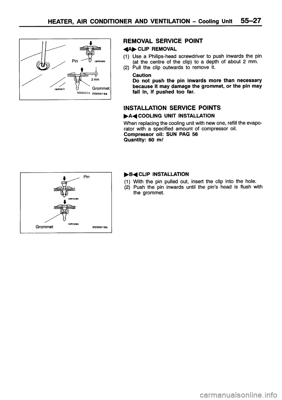 MITSUBISHI ECLIPSE 1996  Workshop Manual 