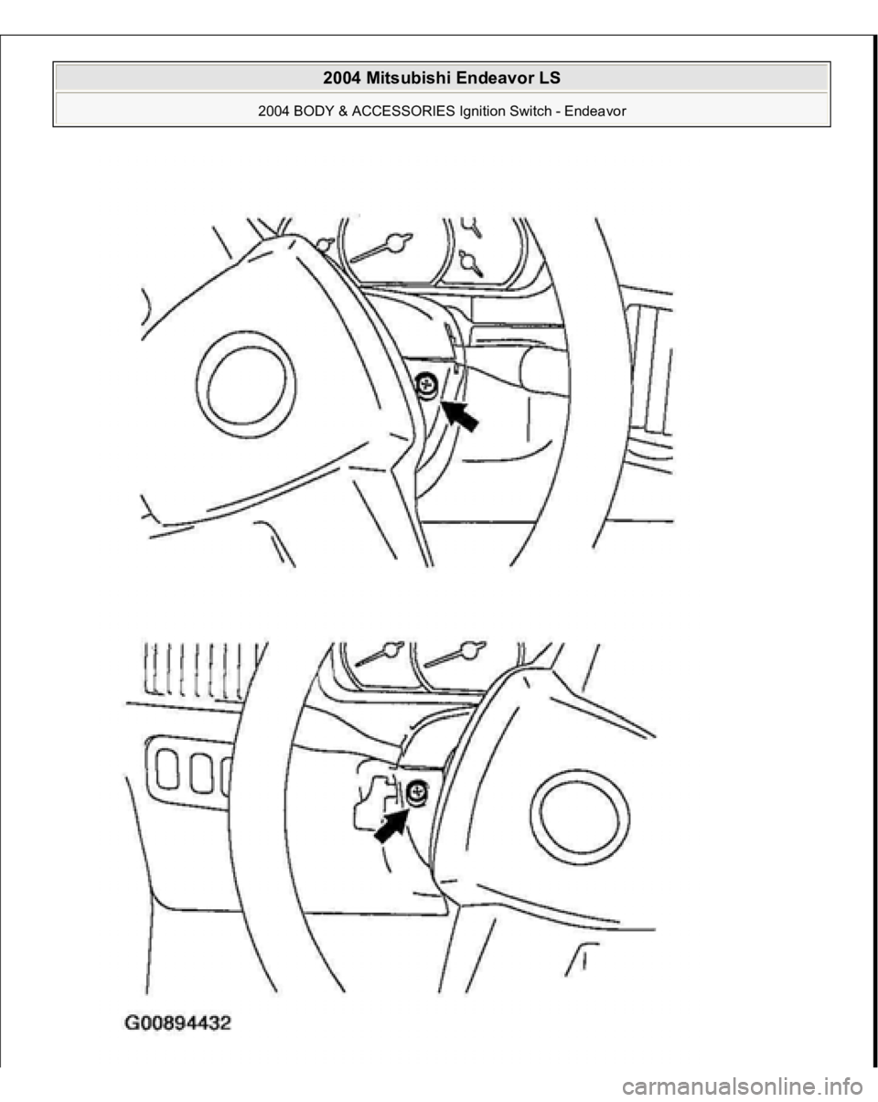 MITSUBISHI ENDEAVOR 2004  Service Repair Manual  
2004 Mitsubishi Endeavor LS 
2004 BODY & ACCESSORIES Ignition Switch - Endeavor
   