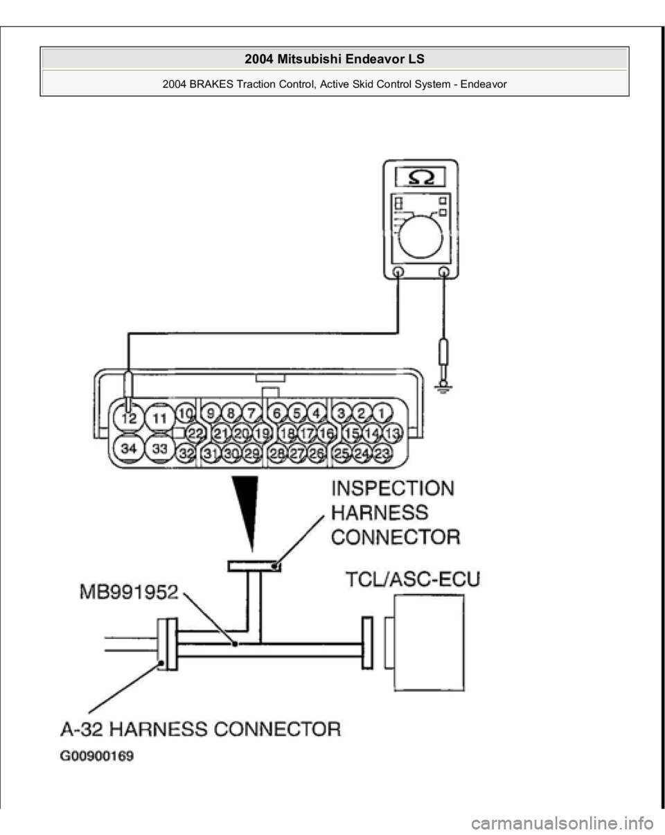 MITSUBISHI ENDEAVOR 2004  Service Repair Manual  
2004 Mitsubishi Endeavor LS 
2004 BRAKES Traction Control, Active Skid Control System - Endeavor
   