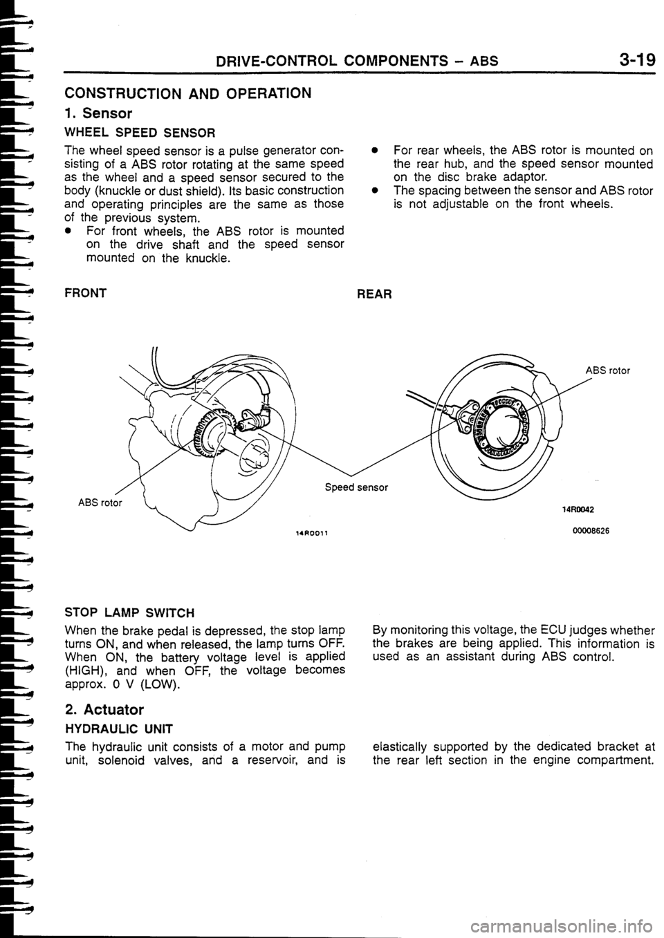 MITSUBISHI FTO 1998  Technical Information Manual 